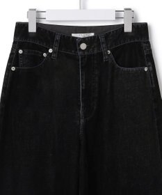 23区 【SLOW/一部店舗限定】フロッキーデニム ワイドパンツ