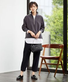 J.PRESS LADIES 【洗える】ストレッチピケジャージー パンツ