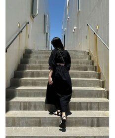 Green Parks AnriettMusee バックカットワークワンピース