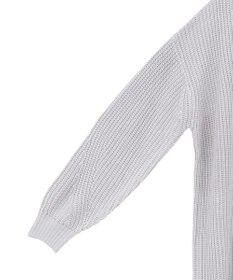 earth music&ecology 【毛玉防止 / 洗濯機洗い可】アンチピリングクロスネックルーズニット