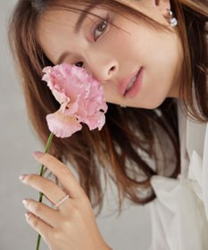 Tiaclasse 【安田美沙子さん着用】オーロラストーンワンラップリング