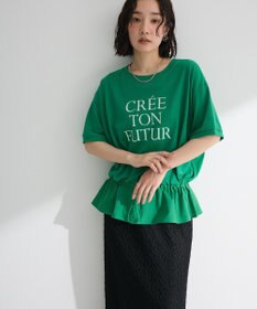 Green Parks ウエストドロストドッキングロゴプルオーバー