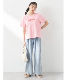 earth music&ecology ロゴソリッドミニマルＴシャツ