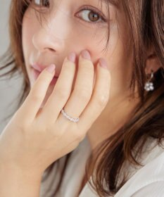 Tiaclasse 【安田美沙子さん着用】オーロラストーンワンラップリング