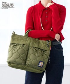 ROOTOTE 8456【スヌーピー】IP.A4アーキャトルワイド.パフ.ピーナッツ-0R