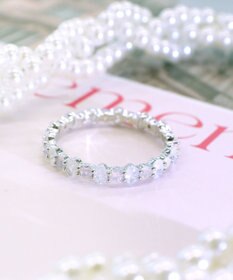 Tiaclasse 【安田美沙子さん着用】オーロラストーンワンラップリング