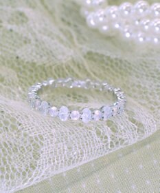 Tiaclasse 【安田美沙子さん着用】オーロラストーンワンラップリング