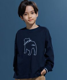 J.PRESS KIDS 【140-170cm】バックブル ラインプリント カットソー