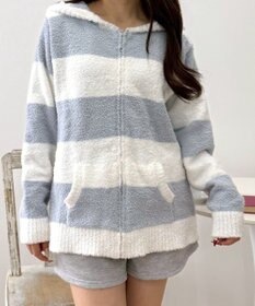 WEGO ボーダーZIPパーカー