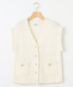 組曲 フリンジニット ベスト