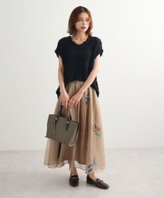 Green Parks ・ｓｗｉｎｇ　ｂｙ　チュールヤーンワイドプルオーバー