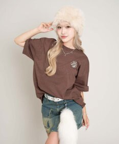 WEGO 【ユニセックス着用ITEM/MLサイズ展開】ラメグラフィックT（SS）