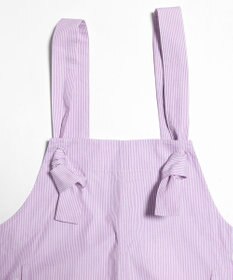 LENO  CANDY STRIPE SALOPETTES / ストライプサロペット