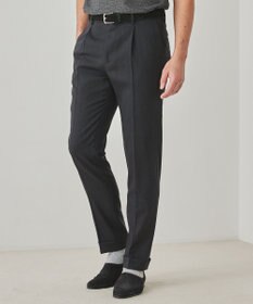 GOTAIRIKU ロングセラー【洗える/折り目加工/シワになりにくい/ウエストアジャスター】ウォッシャブル サマーウール100％パンツ_定番色(1タック)25年モデル