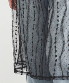 earth music&ecology ストライプレースレイヤードスカート