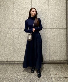 Green Parks AnriettMusee  リブニットドッキングワンピース