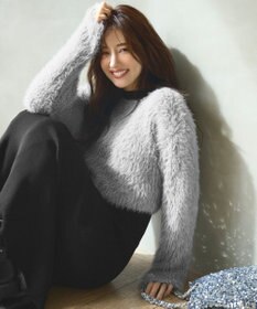 ANY SIS 【2SET】シャギー ニット × ワンピース セット