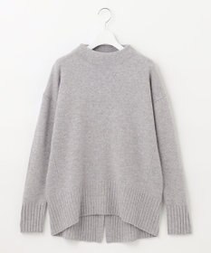 自由区 【洗える】ウールカシミヤブレンド オフネックプルオーバーニット