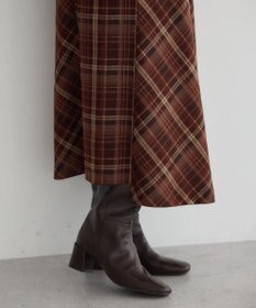 YECCA VECCA チェック柄アシメデザインスカート