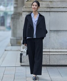 ICB クリーンブロード ラッフルデザイン プルオーバーブラウス