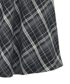 YECCA VECCA チェック柄アシメデザインスカート