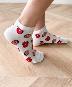 WEGO フードチェンジ総柄ショートソックス