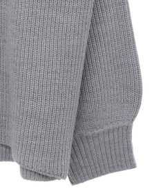 Green Parks ＺＩＰ付き畦ニットチュニック