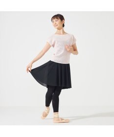 Chacott 【ノーソーイングニット】ボートネックメッシュTシャツ