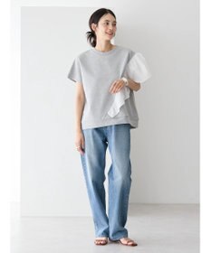 AMERICAN HOLIC ショルダーフリルミニ裏毛プルオーバー