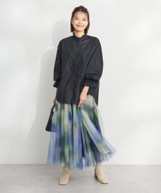 CRAFT STANDARD BOUTIQUE アート柄プリントチュールスカート