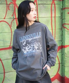 WEGO 【ユニセックス着用ITEM/MLサイズ展開】ヴィンテージライクグラフィックT（LS）