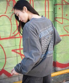 WEGO 【ユニセックス着用ITEM/MLサイズ展開】ヴィンテージライクグラフィックT（LS）