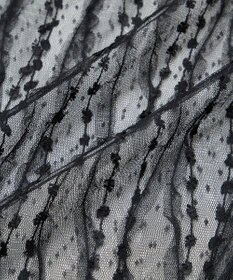 earth music&ecology ストライプレースレイヤードスカート