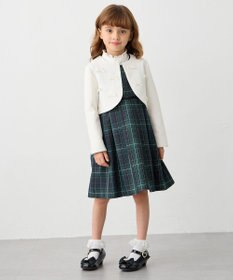 ANY KIDS リボン付きスタンドカラーブラウス