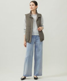 自由区 【洗える】ウスカルデニム ワイドパンツ