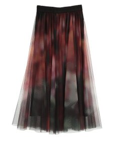 CRAFT STANDARD BOUTIQUE アート柄プリントチュールスカート