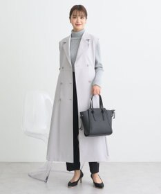 earth music&ecology サイドプリーツジレンチ