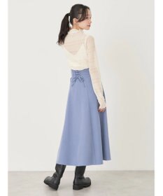 earth music&ecology ジャガードシャーリングシアートップス