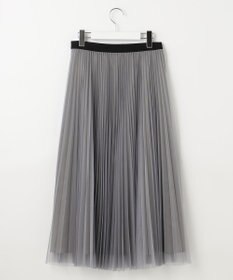 J.PRESS LADIES L 【WEB限定カラーあり・洗える】ハイゲージチュール プリーツ スカート