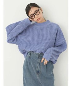 earth music&ecology マットベロアモールプルオーバー