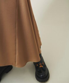 GRACE CONTINENTAL サテンミリタリーロングスカート