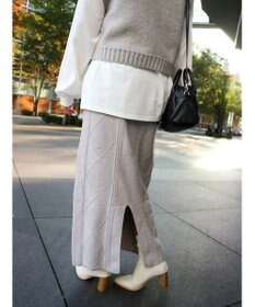 Green Parks ケーブルニットスカート