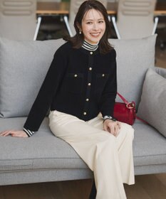 23区 S 【CLASSY.掲載/洗える】スムージーコットン タートルネック ニット