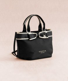TOCCA 【撥水】BICOLOR RIBBON TOTE トートバッグ