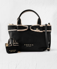 撥水】BICOLOR RIBBON TOTE トートバッグ / TOCCA | ファッション通販