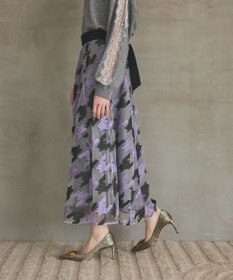 GRACE CONTINENTAL 千鳥刺繍チュールスカート