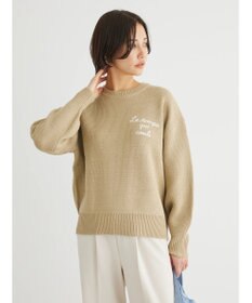 Green Parks 刺繍ロゴニットプルオーバー