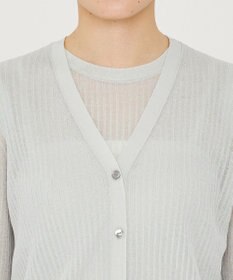 uncrave シアー リブ ニット カーディガン（uncrave STANDARD）