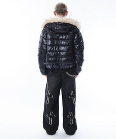 WEGO 【ユニセックス着用ITEM】2WAYシャイニーパファーフーディー