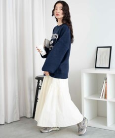 WEGO フラッフィーロゴジャガードニットプルオーバー